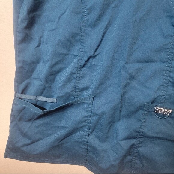 Nurse Medical Vet Dental Tech Scrub Top Cherokee Workwear Small - Picture 7 of 7